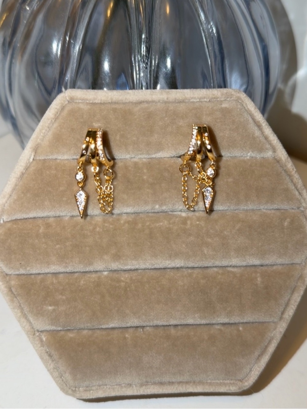 Gold Clip On earrings